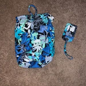 Vera Bradley makeup bag and luggage tag
